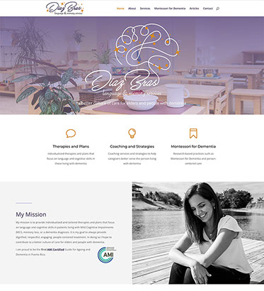 Díaz Bras, Language & Memory Services website