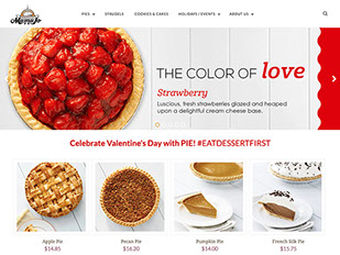 New culinary website design and marketing materials for Mama Jo Homestyle Pies in Cleveland, Ohio