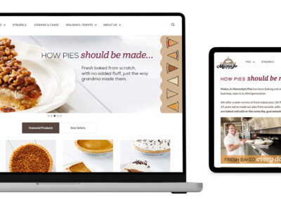 Mama Jo Homestyle Pies Website